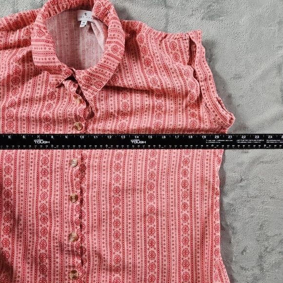 True Craft Women's Sz 0X Top pink sleeveless - Picture 6 of 9